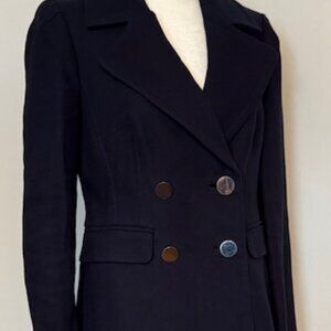 Banana Republic Womens Double Breasted Navy Jacket Petite Small